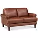 Soleil Brandy Leather 58" Loveseat