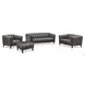 Trix Ash Leather 64" Loveseat