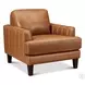 Ada Cognac Leather Living Room Set