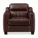 Upton Chestnut Leather Living Room Set