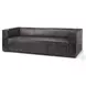 Stinson Black Leather Sofa