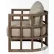 Skylar Tan Fabric Accent Chair