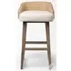 Monmouth Cream Beige Fabric Bar Stool
