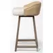 Monmouth Cream Beige Fabric Bar Stool