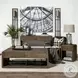 Horace Black Leather Diamond Pattern Accent Chair