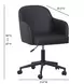 Sydney Black Upholstered Swivel Desk Chair