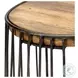 Seagram Brown Wood And Black Metal Counter Height Stool