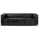 Stinson Black Leather Sofa