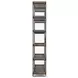 Trey Medium Brown Wood And Iron 5 Tray Shelf Shelving Unit