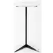 Ballatine White Marble And Black Metal Round Accent Table