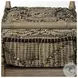Fullerton Jute Patterned And Brown Wood Bench