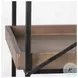 Trey Medium Brown Wood And Iron 5 Tray Shelf Shelving Unit