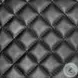 Horace Black Leather Diamond Pattern Accent Chair
