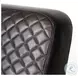Horace Black Leather Diamond Pattern Accent Chair
