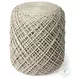 Allium Beige Handwoven Wool Cylindrical Pouf