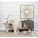 Jacinta Glass And Gold Metal Side Table