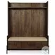 Glenn Cream Fabric And Dark Brown Wood Hall Tree