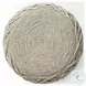 Allium Beige Handwoven Wool Cylindrical Pouf