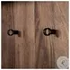 Glenn Cream Fabric And Dark Brown Wood Hall Tree