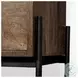 Glenn Cream Fabric And Dark Brown Wood Hall Tree