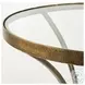 Jacinta Glass And Gold Metal Side Table