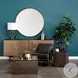Piper Gold Large Round Wall Mirror