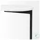 Ballatine White Marble And Black Metal Round Accent Table