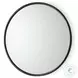 Piper Black Small Round Wall Mirror