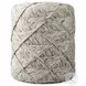 Esfera Beige Chevron Woven Round Pouf