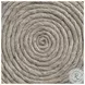 Allium Beige Handwoven Wool Cylindrical Pouf