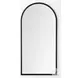 Giovanna Black Metal 24" x 49" Vanity Mirror