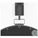 Grimm Gray Round Wall Mirror with Decorative Hook