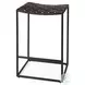 Clarissa Dark Brown Woven Leather Counter Height Stool