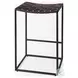 Clarissa Dark Brown Woven Leather Counter Height Stool