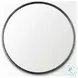 Piper Black Small Round Wall Mirror
