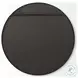 Piper Black Small Round Wall Mirror