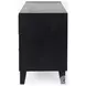 Alvin Brown And Black Metal 3 Drawer Accent Cabinet