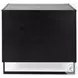 Alvin Brown And Black Metal 3 Drawer Accent Cabinet