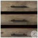 Alvin Brown And Black Metal 3 Drawer Accent Cabinet