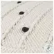 Amaira White patterned Wool and Cotton Pouf