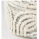 Amaya Cream Wool and Cotton Pouf