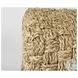 Adele Medium Brown Seagrass Woven Square Pouf