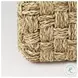 Adele Medium Brown Seagrass Woven Square Pouf