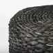 Dina Black Performance Fabric Round Pouf