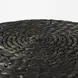 Dina Black Performance Fabric Round Pouf