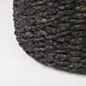Dina Black Performance Fabric Round Pouf