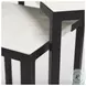 Lucas White Marble And Black Metal Accent Table Set Of 2