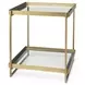 Trey Gold Square Accent Table