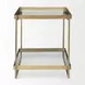 Trey Gold Square Accent Table