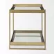 Trey Gold Square Accent Table
